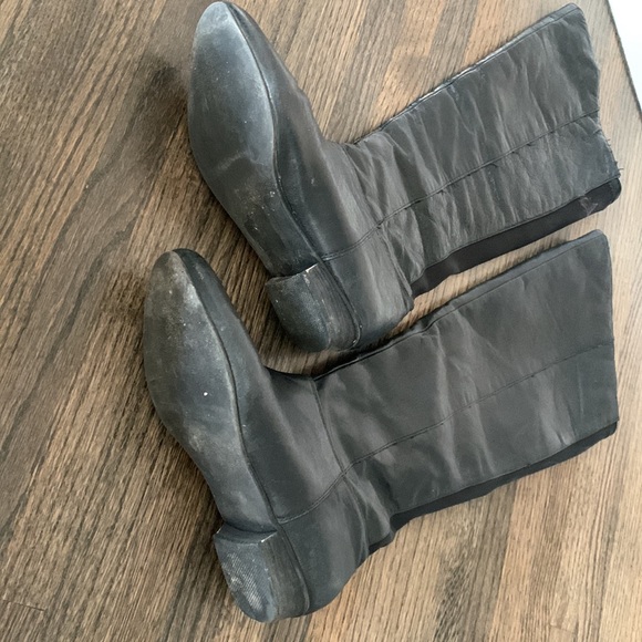 Black leather above knee boots - size 7 - Picture 4 of 7